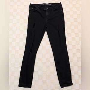 Articles Of Society Black Distressed Skinny Jeans Size 30